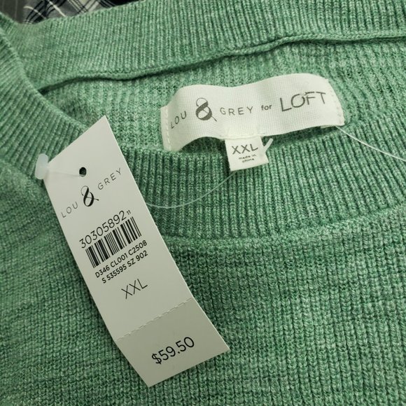 Lou & Grey for LOFT Women's Plus size XXL Seafoam Sweater NWT - Picture 5 of 6